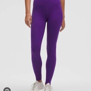 Lululemon Wunder Train High-Rise Tight 28” - College Purple